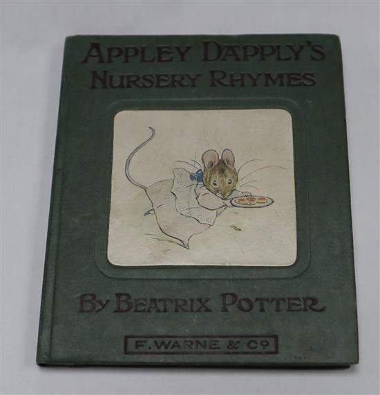 Potter, Beatrix - Appley Dappleys Nursery Rhymes, 1st edition, sextodecimo, 16mo, original boards,